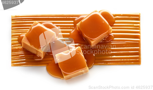 Image of composition of caramel candies