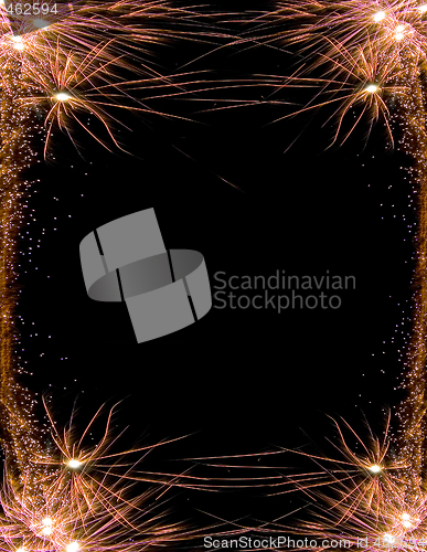 Image of celebration firework frame