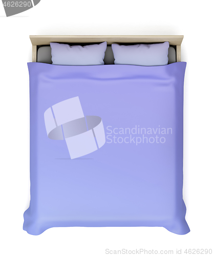 Image of Comfort bed on white background