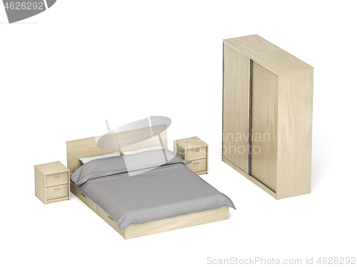Image of Wooden furniture for bedroom