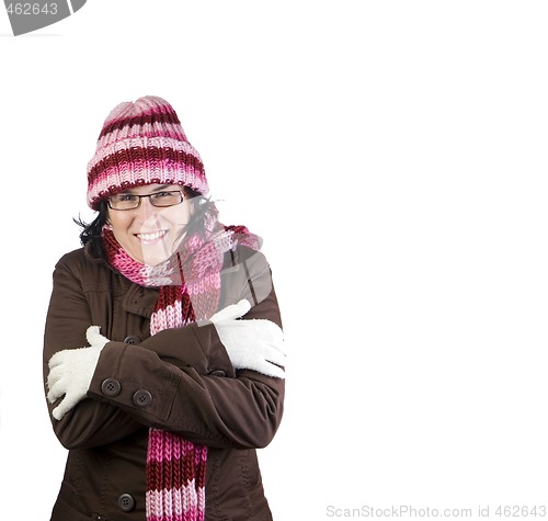 Image of christmas cold girl