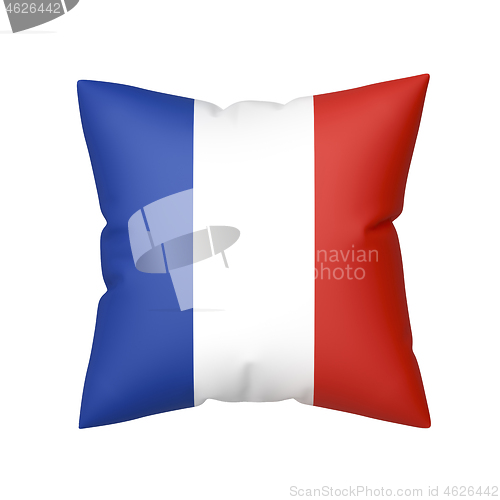 Image of French flag on pillow