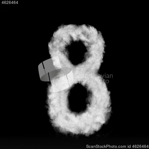 Image of clouds in shape of figure eight