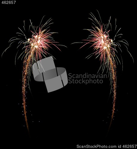 Image of celebration firework frame