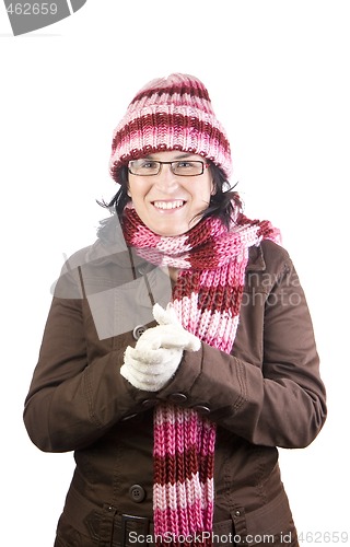 Image of christmas cold girl