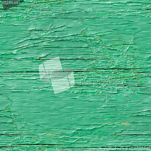 Image of Seamless texture of green painted wooden boards