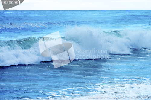 Image of Splashing Blue Waves