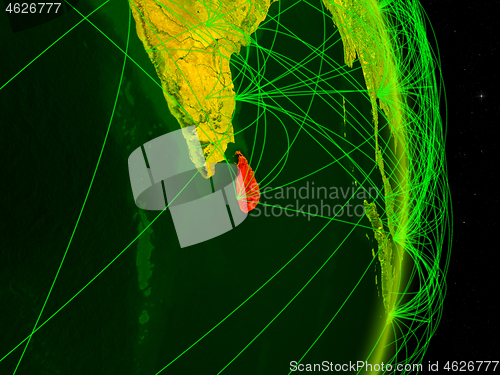 Image of Sri Lanka on digital Earth