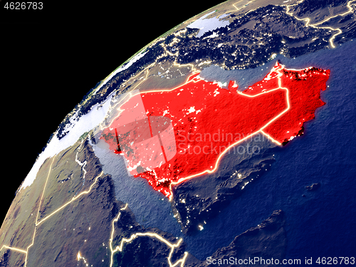 Image of Satellite view of CCASG countries on Earth