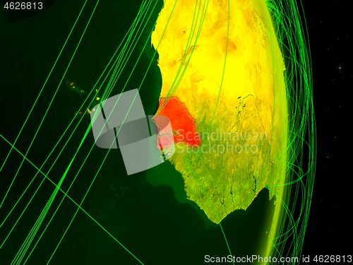 Image of Senegal on digital Earth