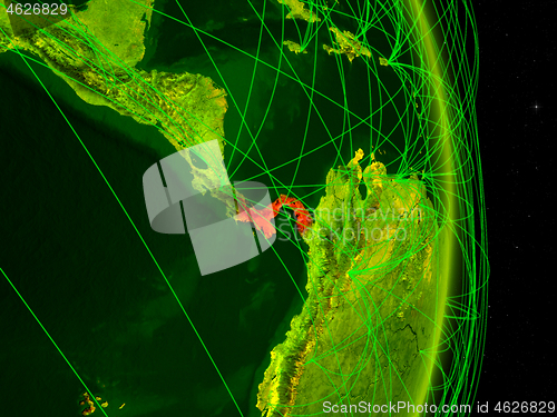 Image of Panama on digital Earth