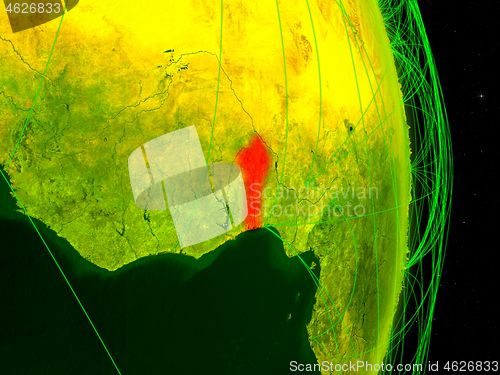 Image of Benin on digital Earth