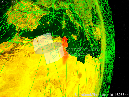 Image of Tunisia on digital Earth