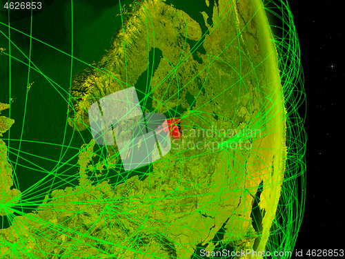 Image of Estonia on digital Earth