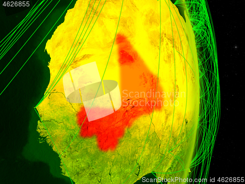 Image of Mali on digital Earth