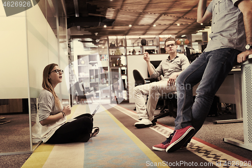 Image of everyday team meeting and brainstorming