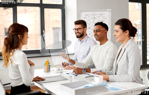 Image of recruiters having job interview with employee