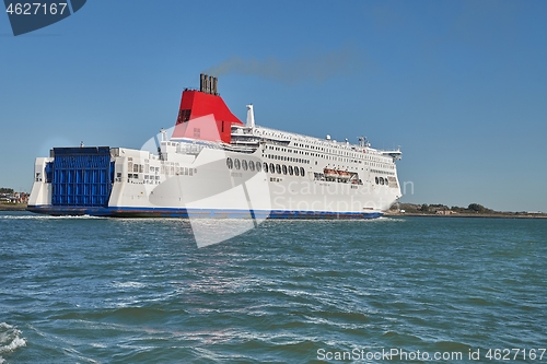 Image of Ferry approaching port