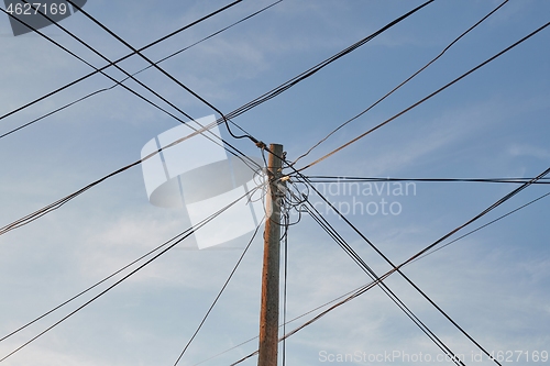 Image of Electric line post