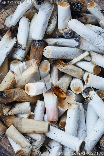 Image of Cigarette buts in an ashtray