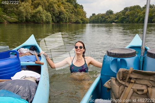 Image of Canoe tour river swim