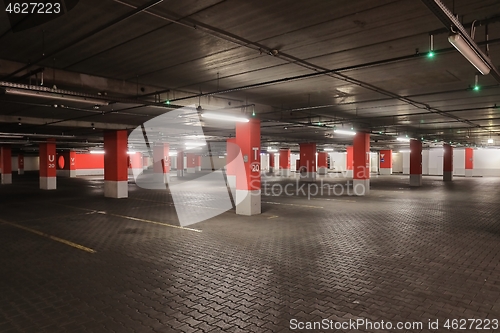 Image of Parking lot empty interior