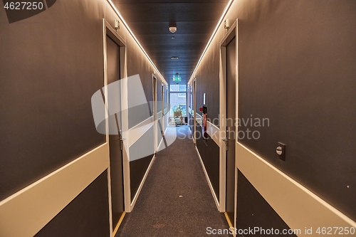 Image of Corridor with dark walls