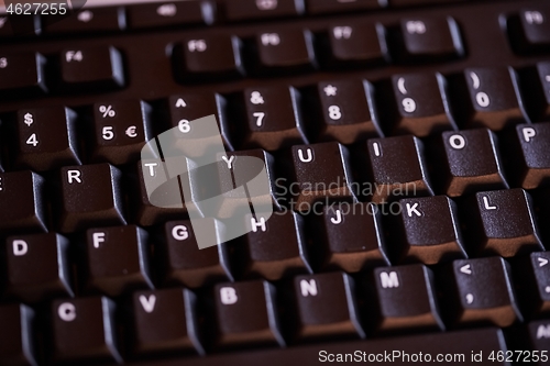 Image of Black Keyboard Detail