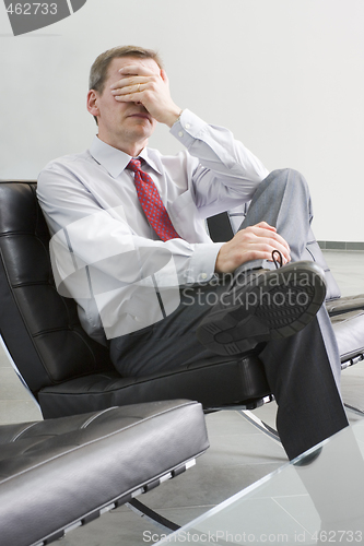 Image of Stressed businessman