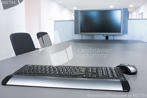 Image of Flat screen in a board room