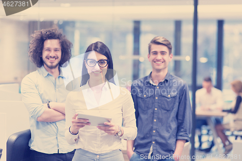 Image of Portrait of a startup business team At A Meeting