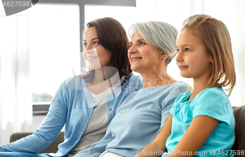 Image of portrait of mother, daughter and grandmother