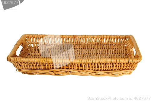 Image of Wicker basket on white