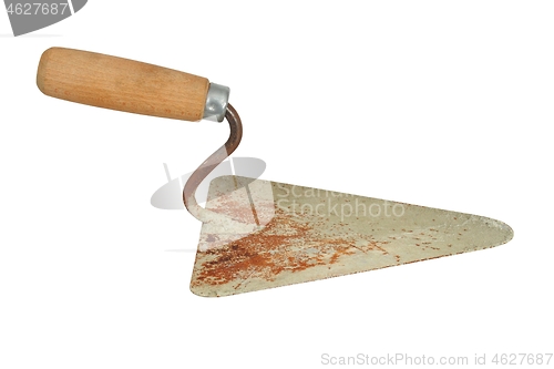 Image of Bricklayer's trowel on white