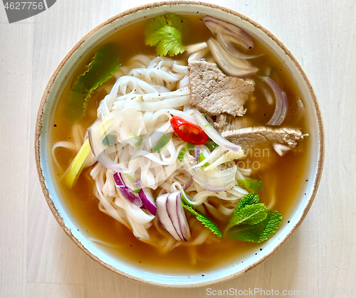 Image of bowl of vietnamese soup