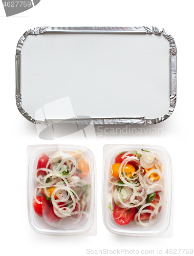 Image of take away food containers