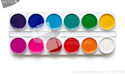 Image of watercolor package on a white background