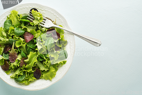 Image of Green lettuce salad