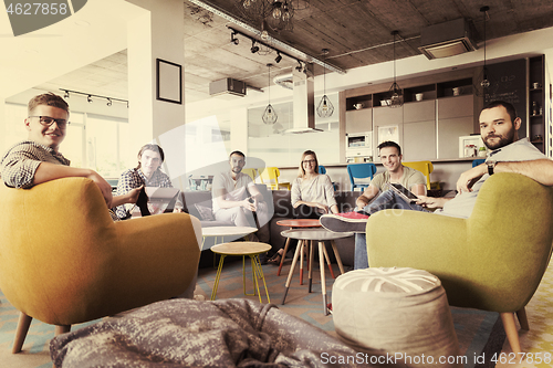 Image of team meeting and brainstorming
