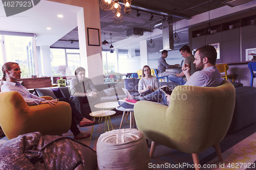 Image of team meeting and brainstorming