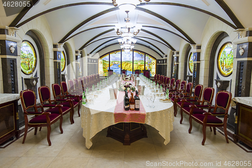 Image of Round table in Winery