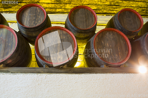 Image of Winery cellar storage area