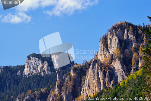 Image of Autumn mountain rocks