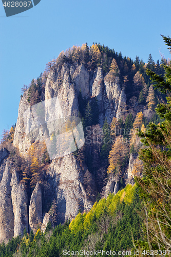 Image of Autumn scenery of rocky mountain