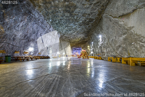 Image of Saline set up for visitors