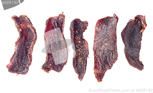 Image of Slices of jerks top view 