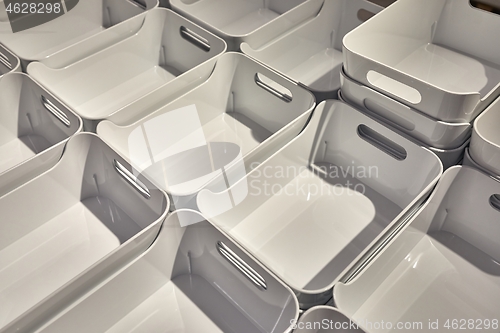 Image of Simple plastic organizing bins