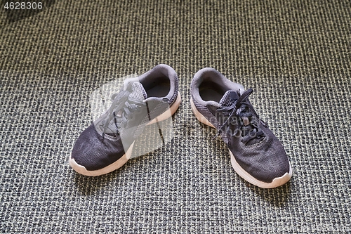 Image of Pair of shoes on carpet