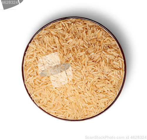 Image of Rice in bowl top view