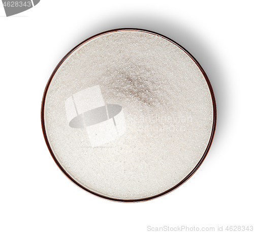 Image of Sugar in bowl top view